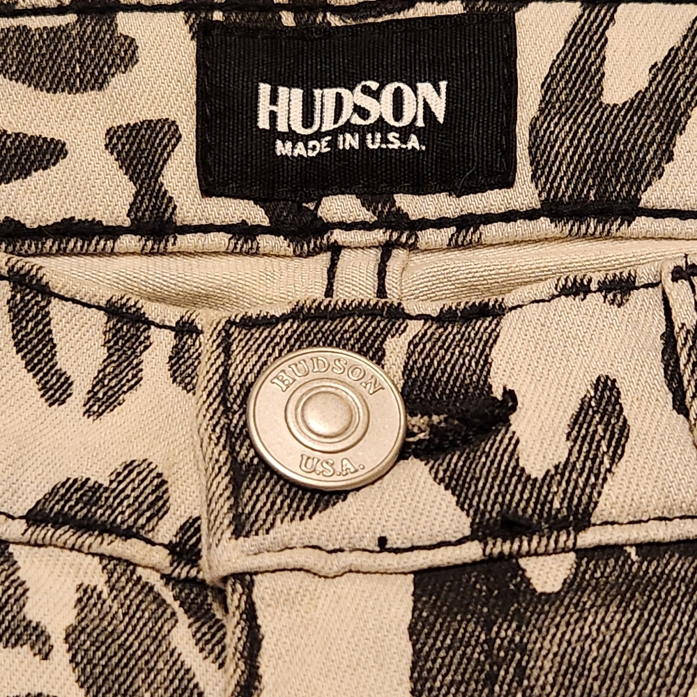 NWT Hudson Jeans Nico Midrise Super Skinny Animal Print size 25 with 29" inseam - Picture 10 of 13